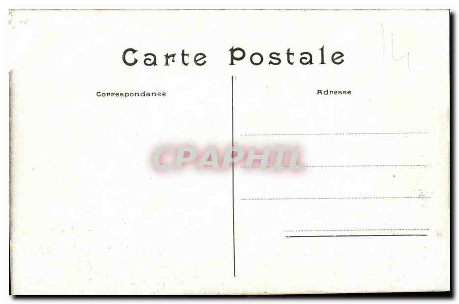 Paris - 14 - Le Lion de Belfort - Boulevard Raspail et Rue Denfert Rochereau - CPA  — Rückseite
