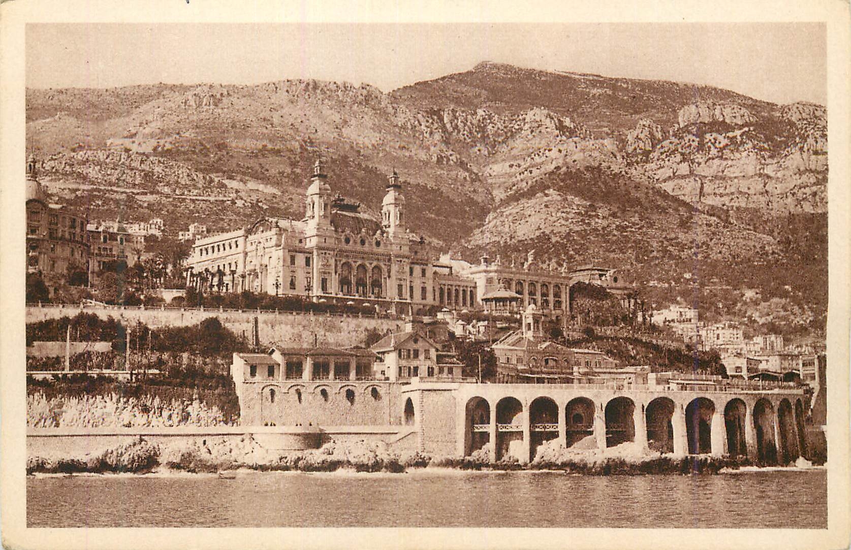 CPA Principaute de Monaco Monte Carlo vu de la Mer