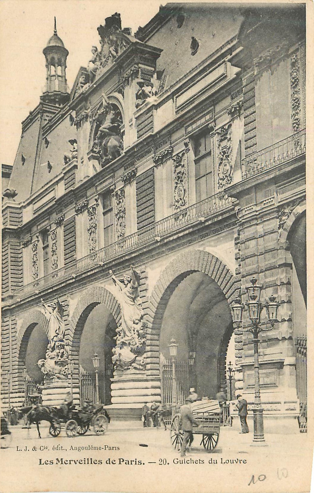 CPA Les Merveilles de Paris 20 Guichets du Louvre