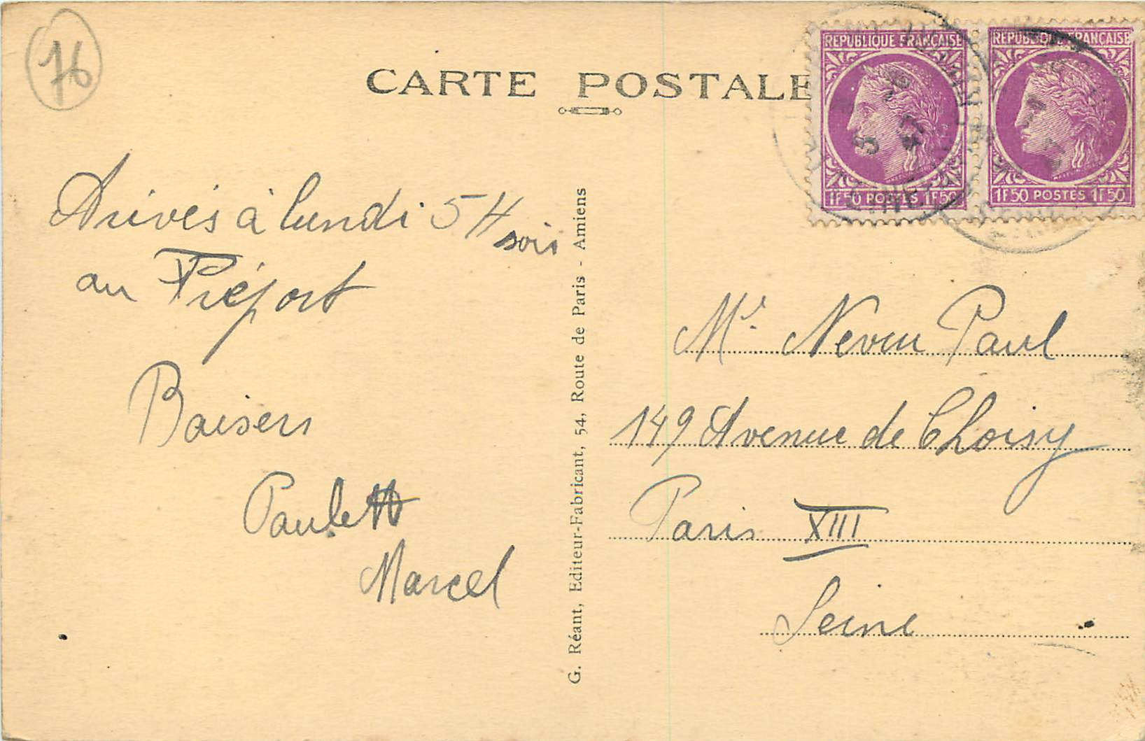 CPA Treport (Seine Inf) Les Bords et la Vallee de la Bresle — Rückseite