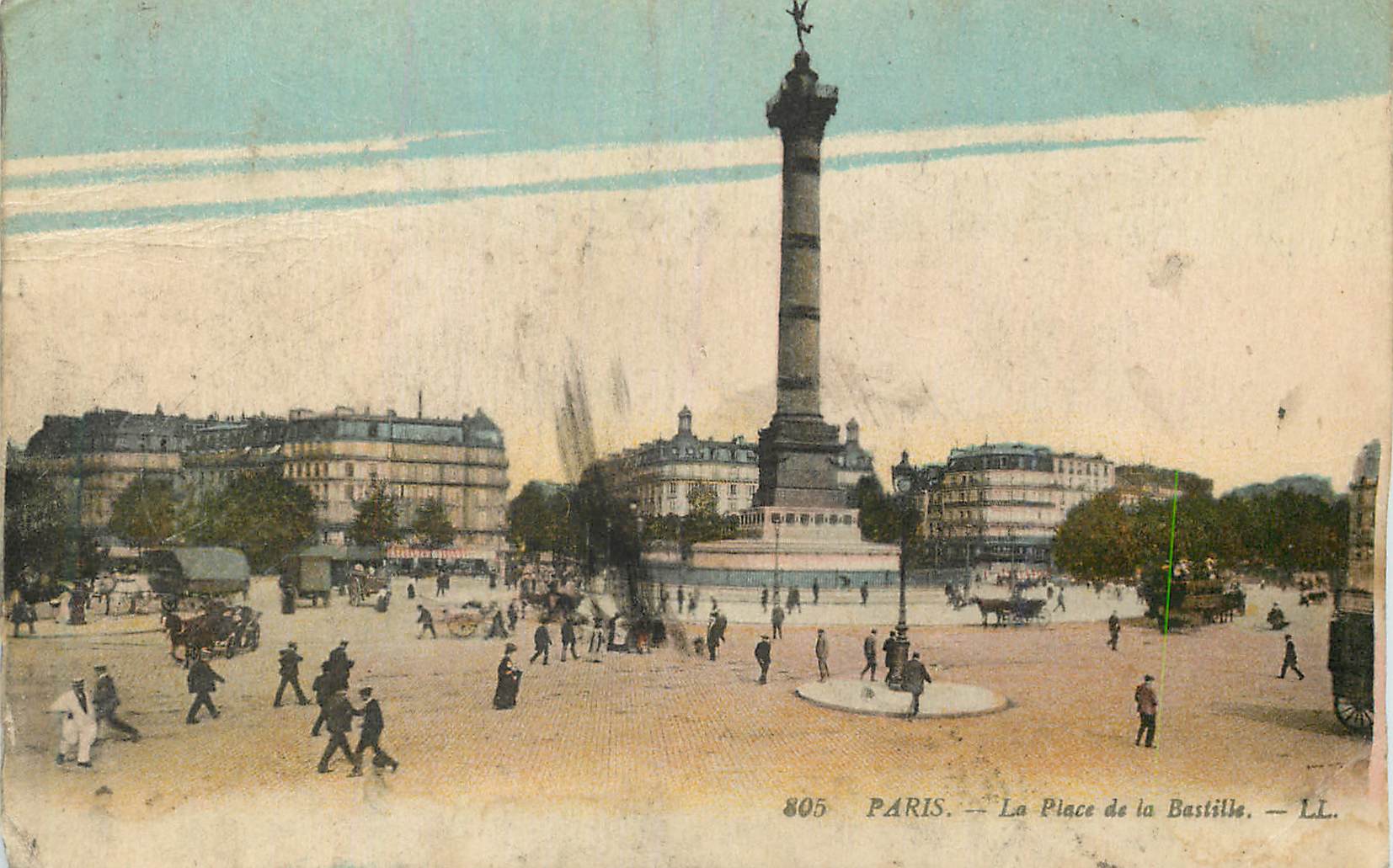 CPA Paris La Place de la Bastille LL