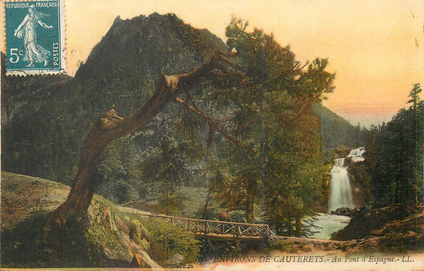 CPA Environs de Cauterets Au Pont d'Espagne LL