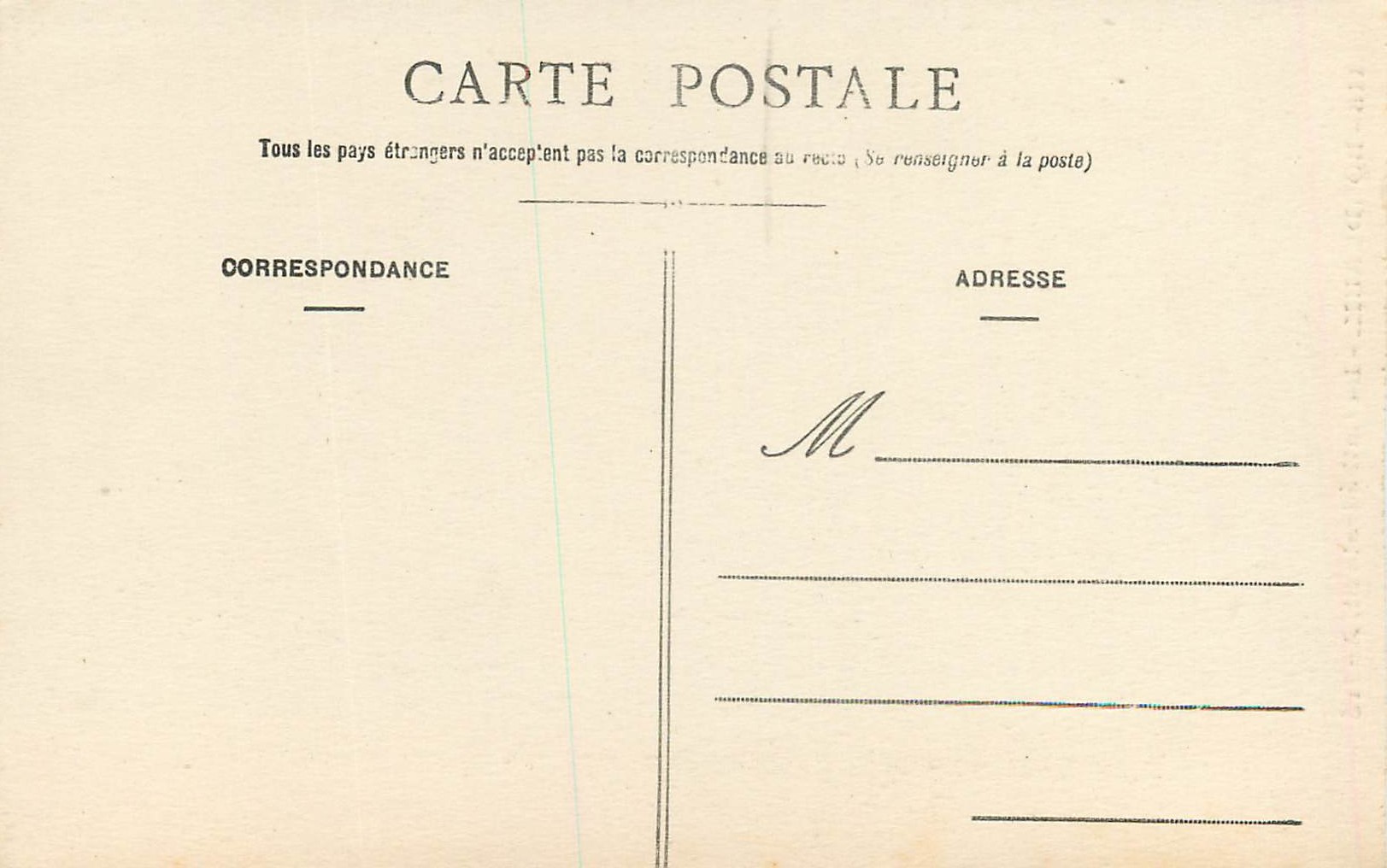 CPA Bordeaux La Cathedrale St Andre — Verso