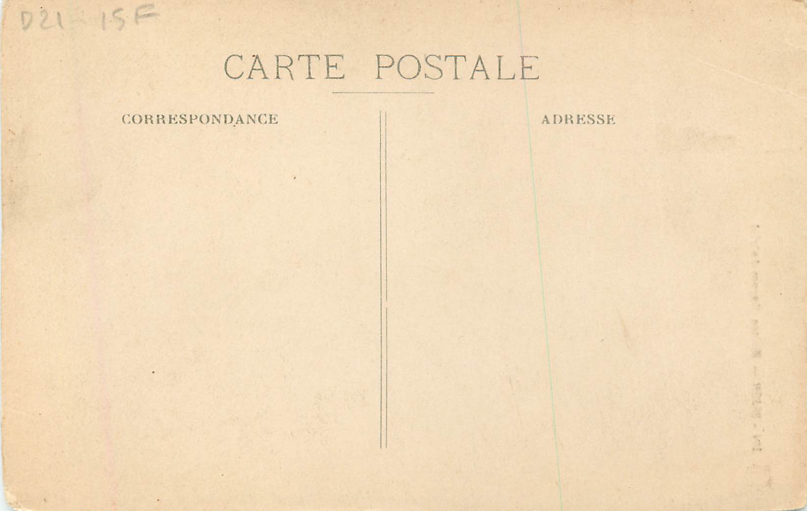 CPA Dijon Maison Hugues Aubriot — Rückseite