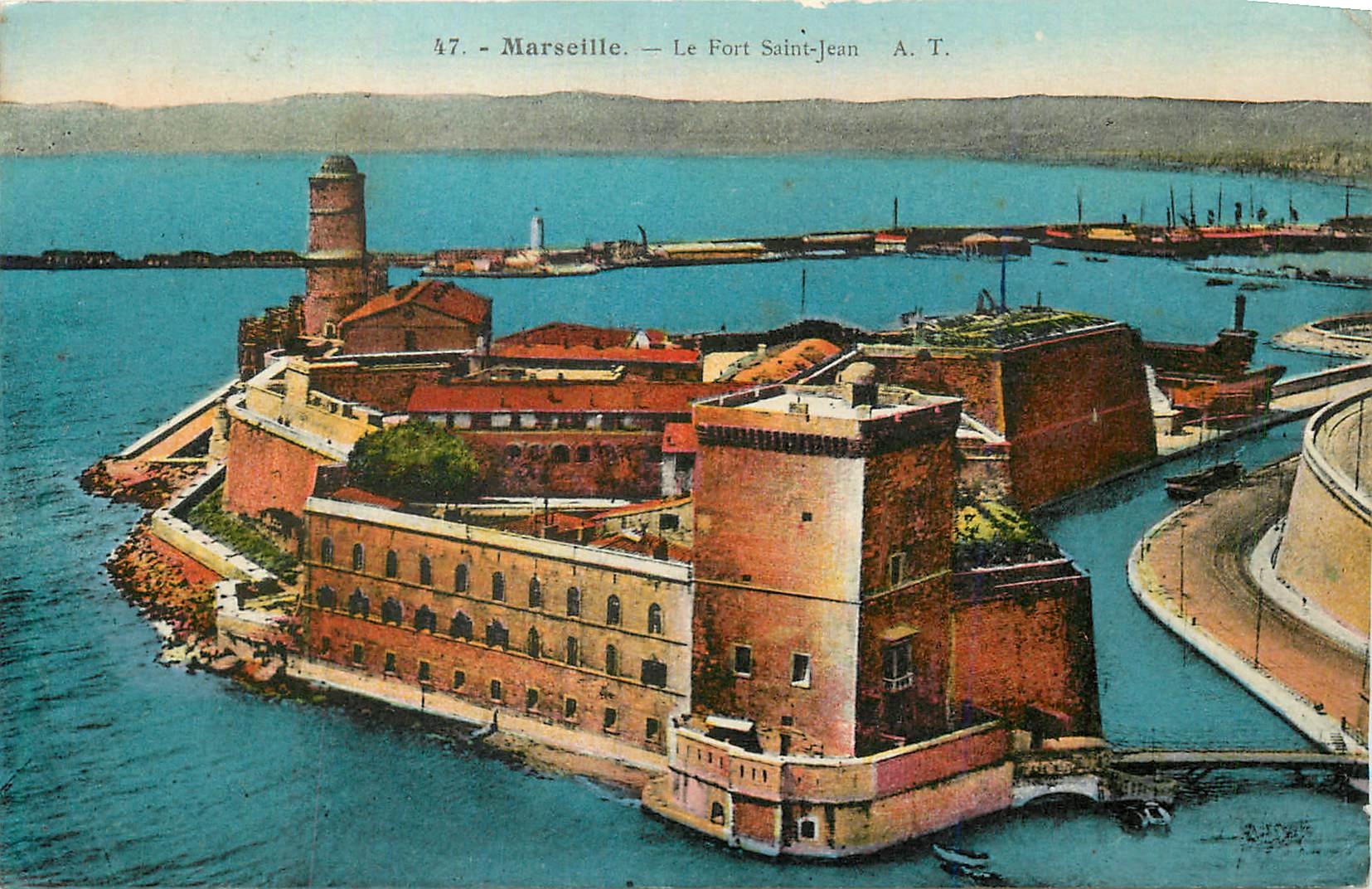 CPA Marseille Le Fort Saint Jean A T