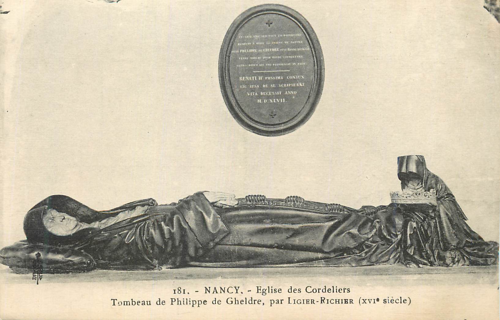 Tombeau de Philippe de Gheldre — Nancy, église des Cordeliers — par Ligier-Richier (xvième siècle)