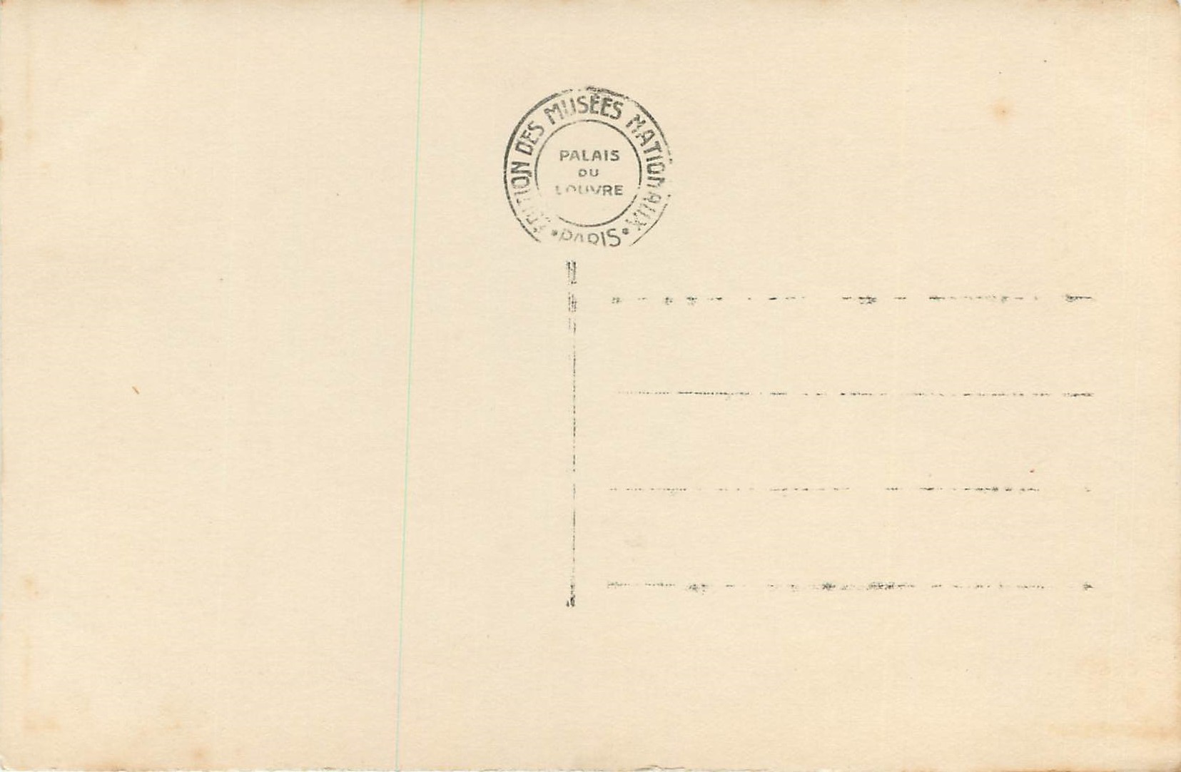 CPA Malmaison Salon de Musique de l'Imperatrice Josephine Napoleon 1er — Rückseite