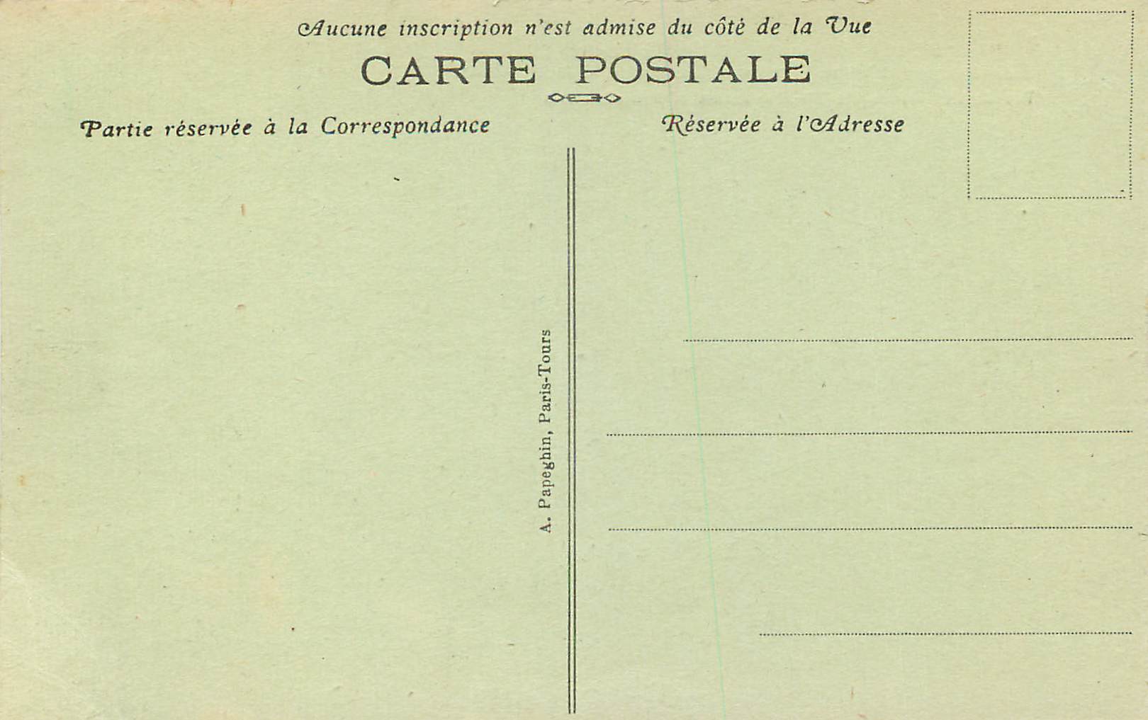 CPA Blois (L et C) Le Chateau Ailes Francois Ier et Gaston d'Orleans — Verso
