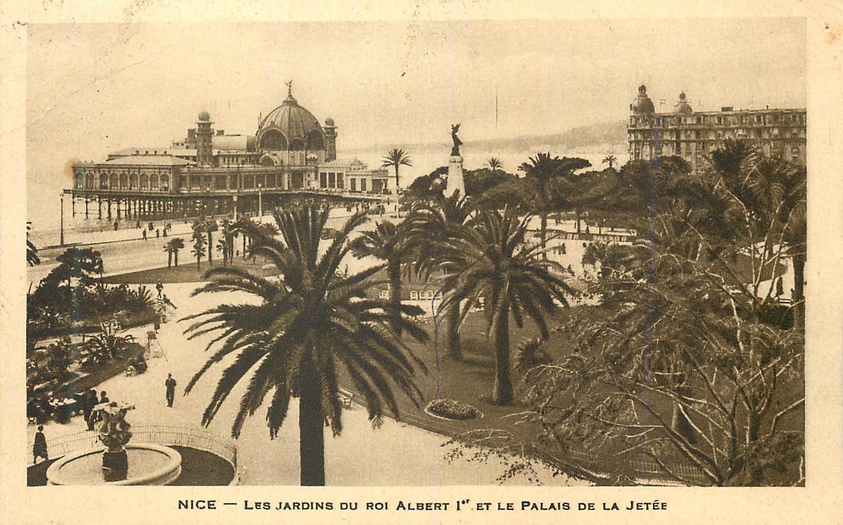 CPA Nice Jardin du Roi Albert 1er Le Palais de la Jetee