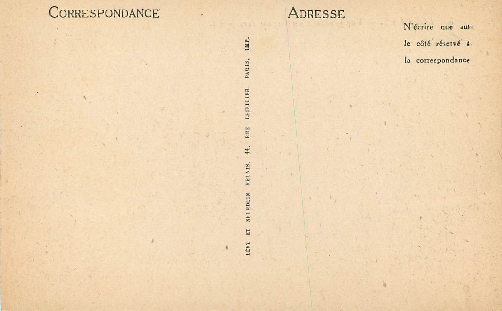 CPA Lourdes Vue Generale du Pic du Jer LL — Verso