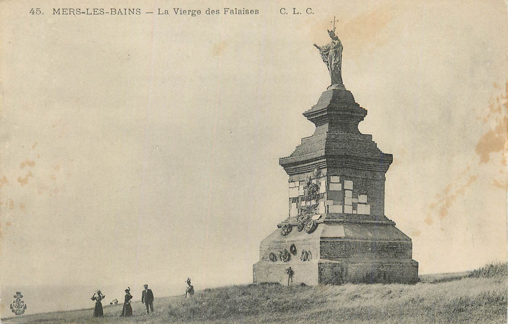CPA Mers les Bains La Vierge des Falaises
