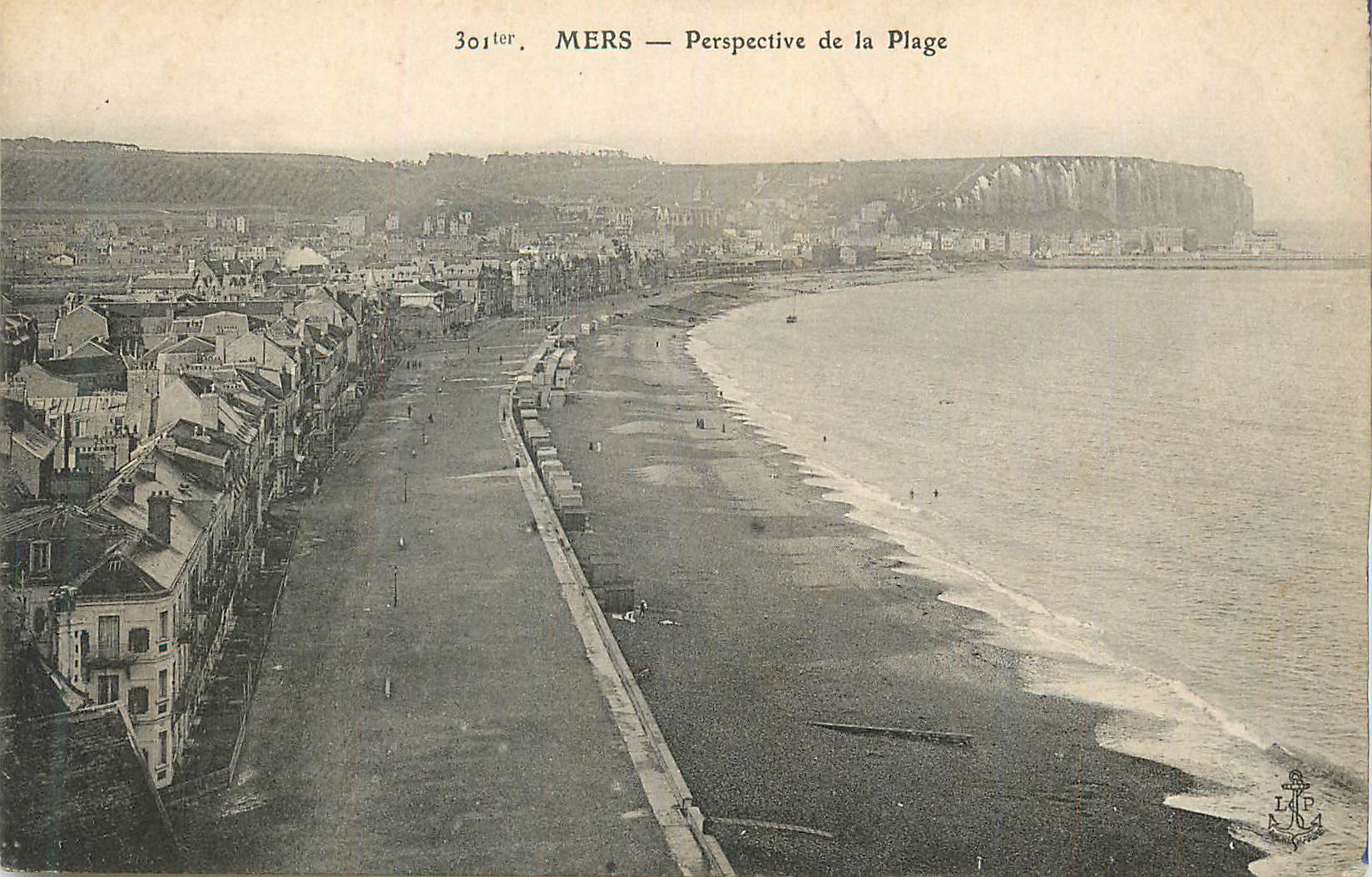 CPA Mers Perspective de la Plage