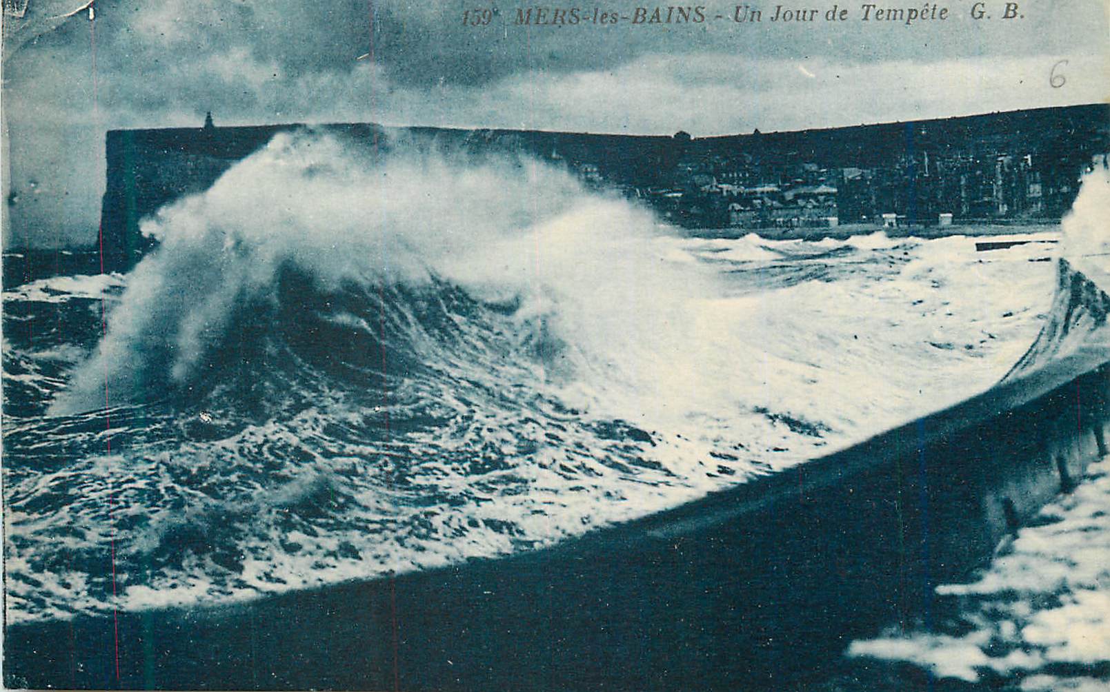 CPA Mers Les Bains Un Jour de Tempete