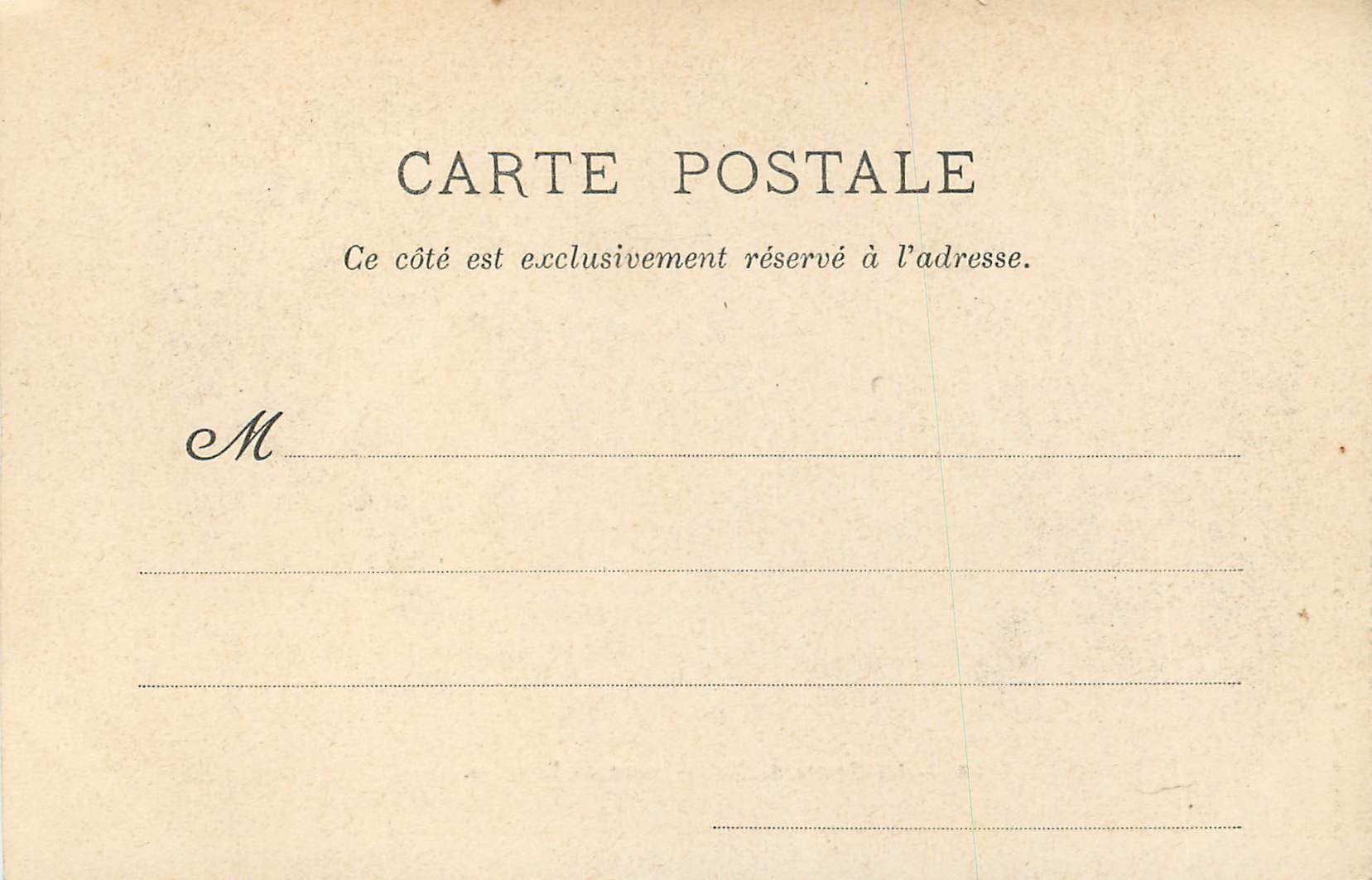 CPA La Grotte de Notre Dame de Lourdes — Back