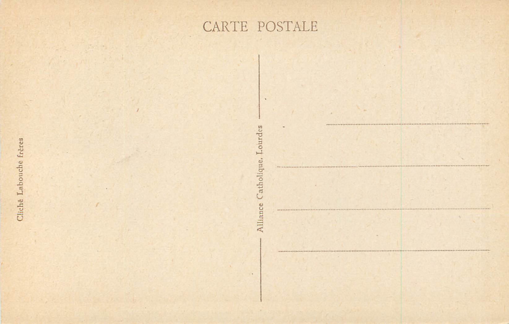 CPA Lourdes Vue Panoramique sur le Calvaire et la Baasilique — Verso