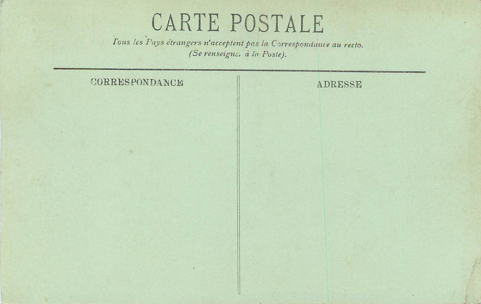 CPA Lourdes La Vierge Couronnee — Verso