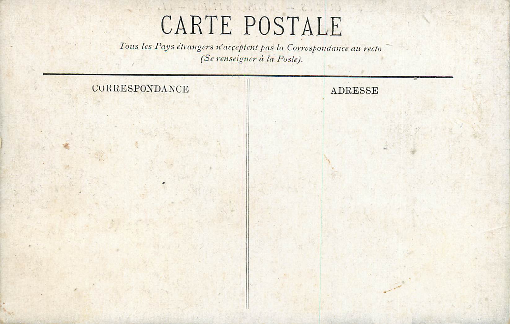 CPA Lourdes La Priere aux Piscines — Verso