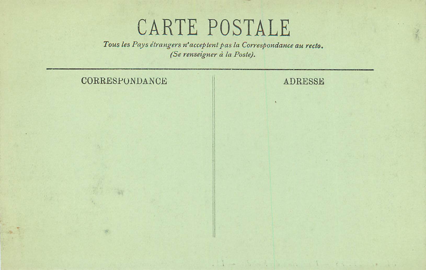 CPA Lourdes Benediction des Malades — Verso