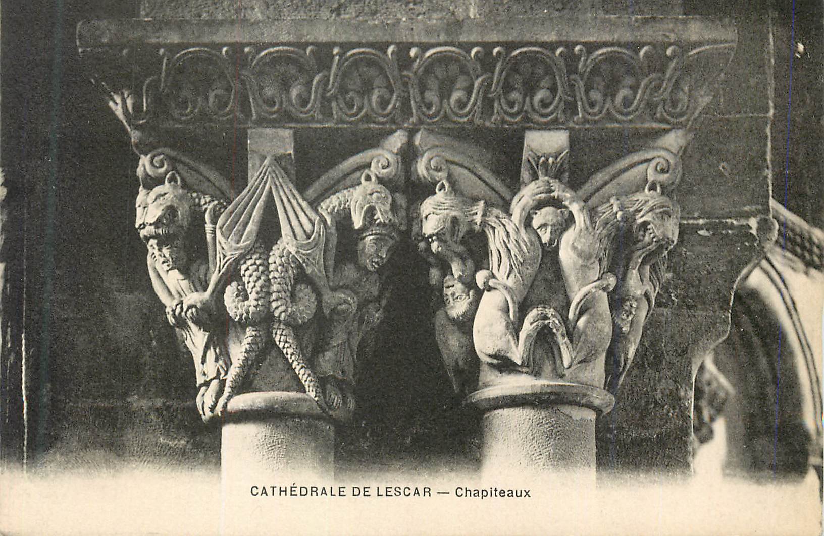 CPA Cathedrale de Lescar Chapiteaux