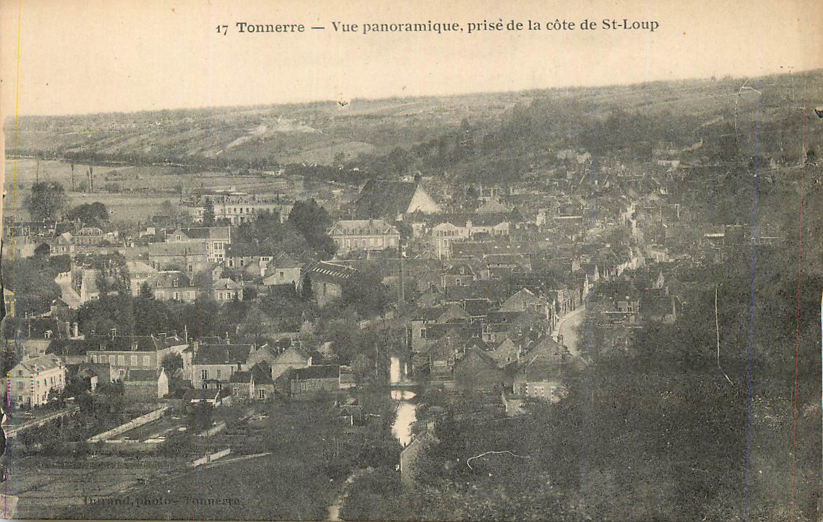 CPA Tonnerre Vue Panoramique Prise de la Cote de St Loup
