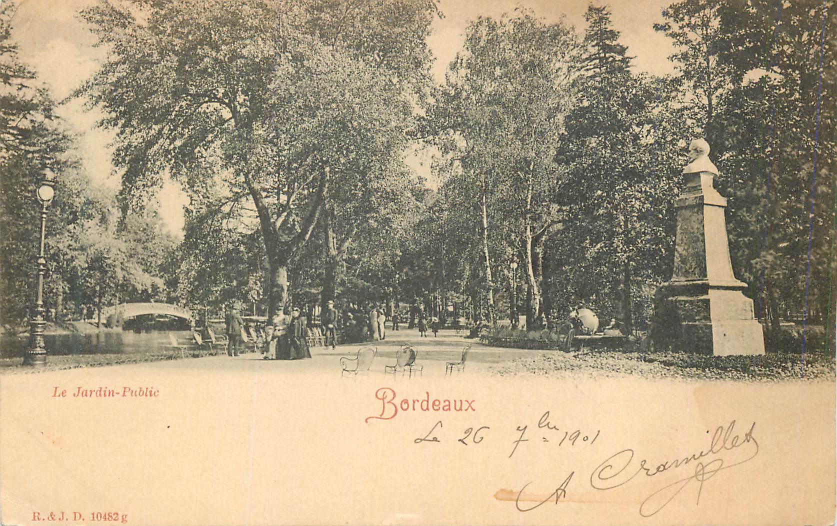 CPA Bordeaux Le Jardin Public