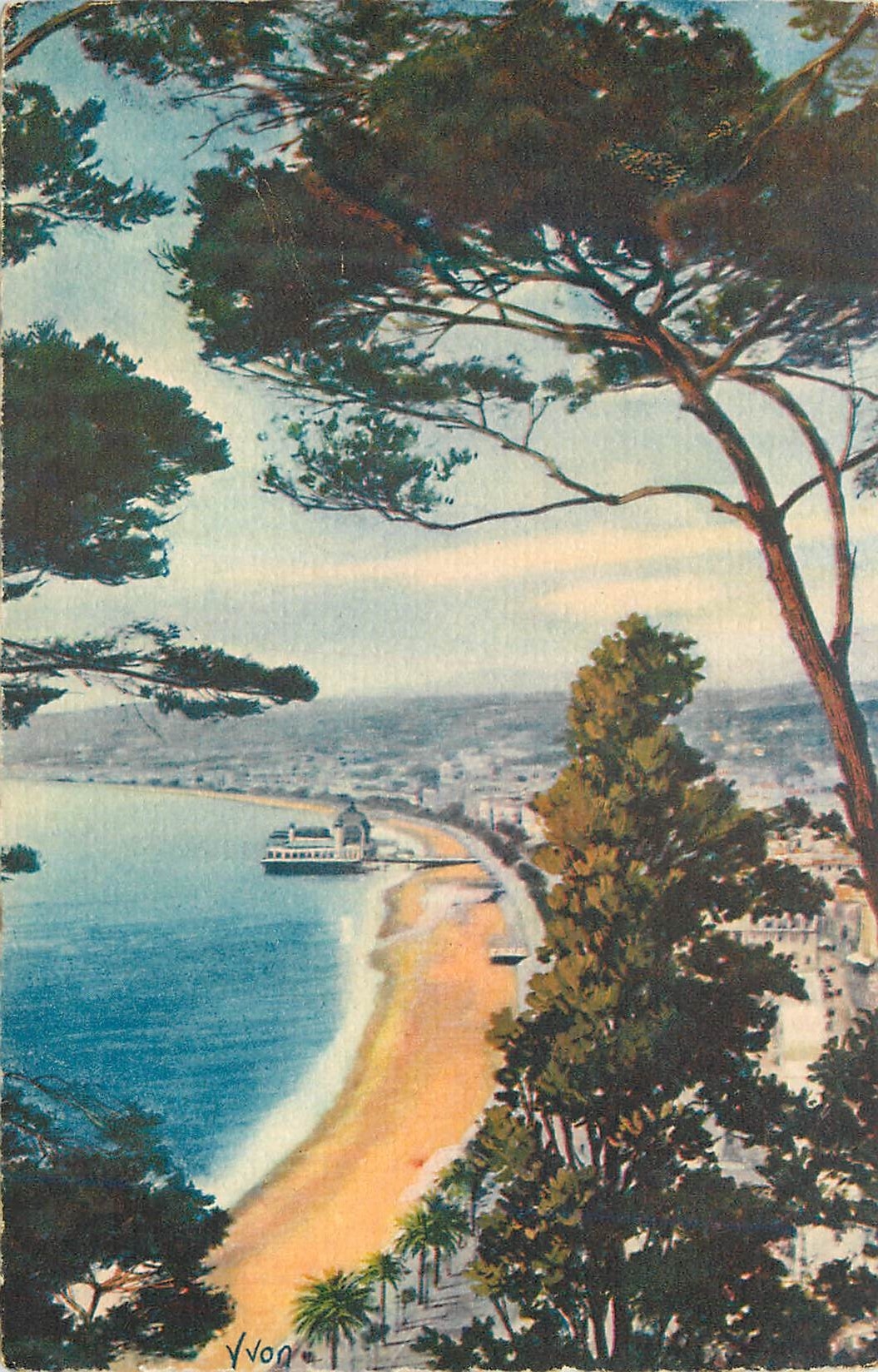 CPA Douce de France Nice Panorama Pris du Chateau