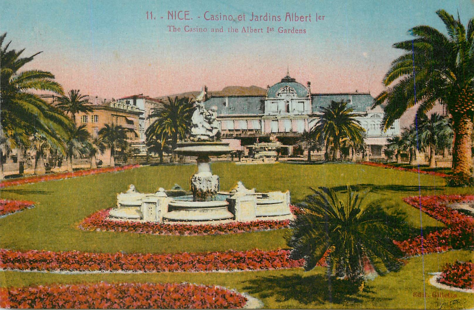 CPA Nice Casino et Jardins Albert 1er