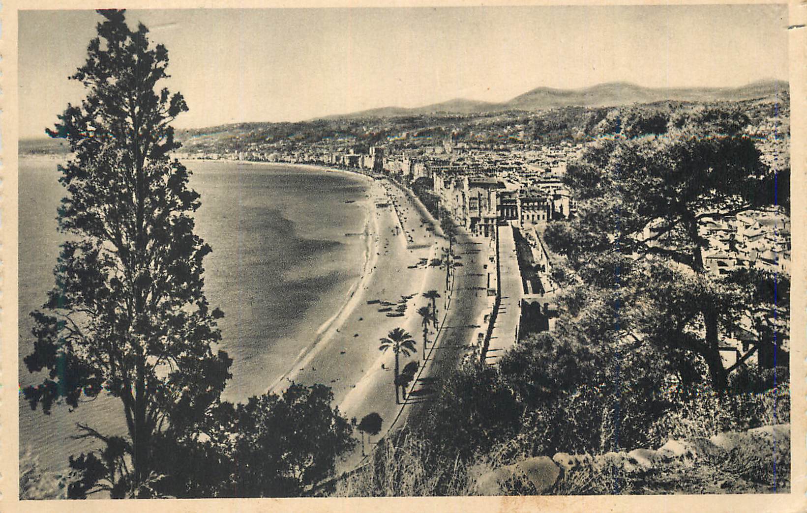 CPA Cote d'Azur Nice Vue Generale Prises du Chateau