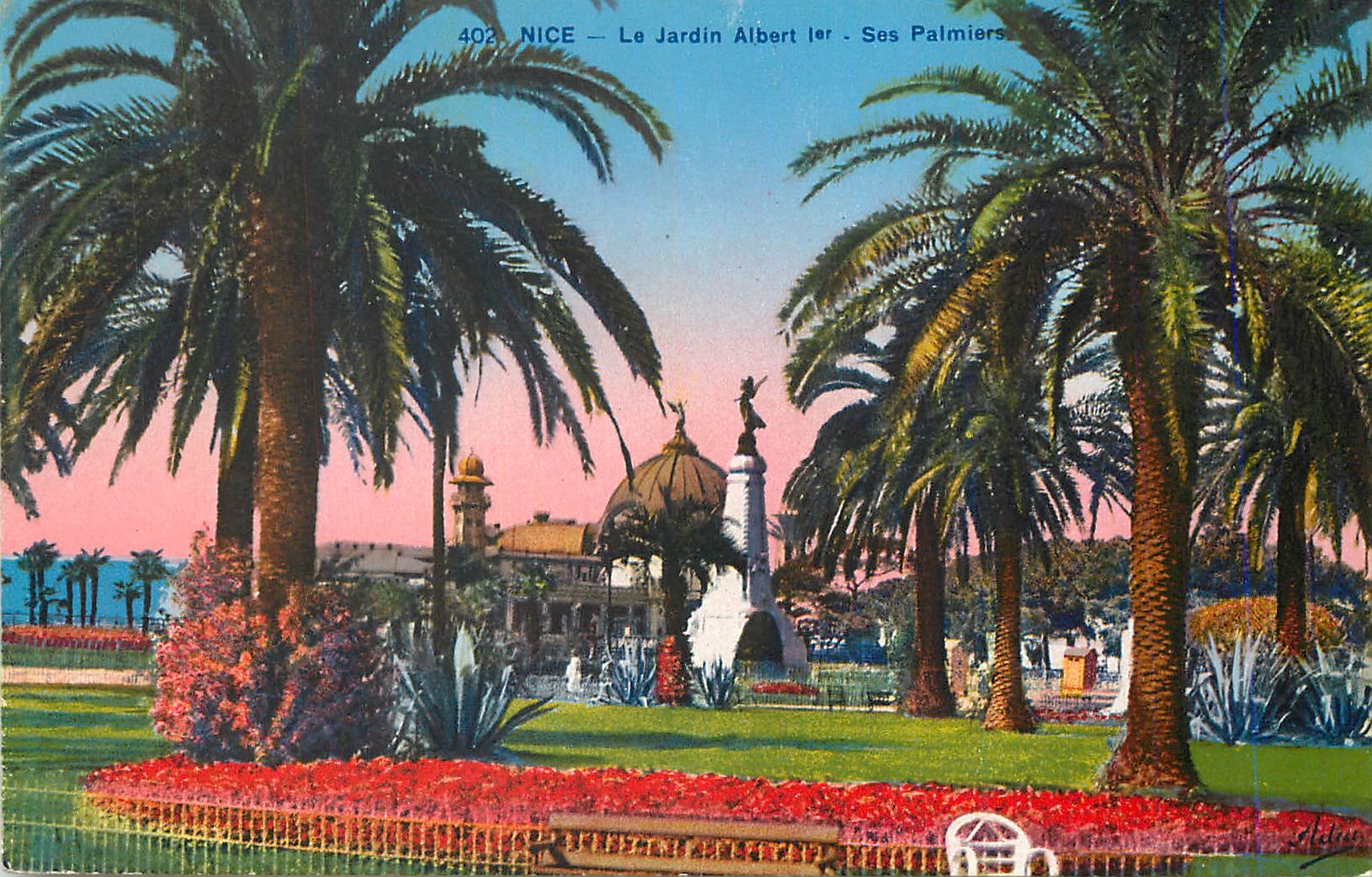 CPA Nice Le Jardin Albert Ier et ses Palmiers