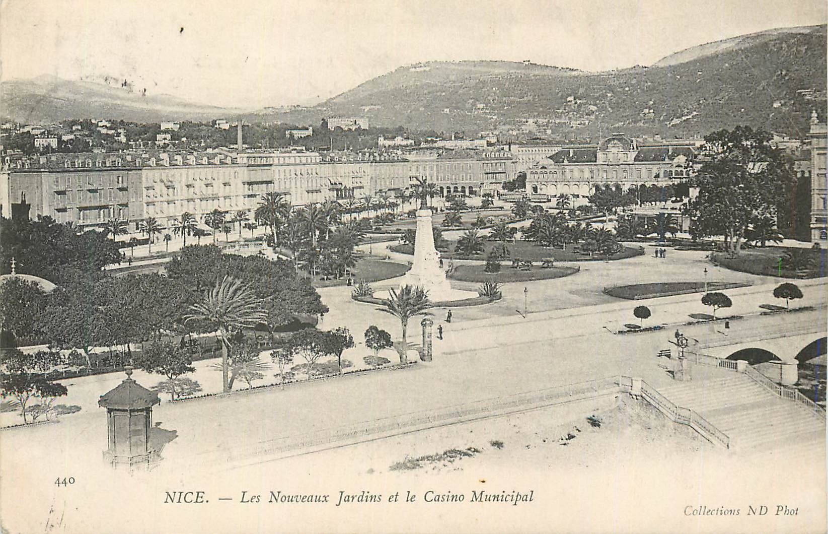 CPA Nice Les Nouveaux Jardins et le Casino Municipal