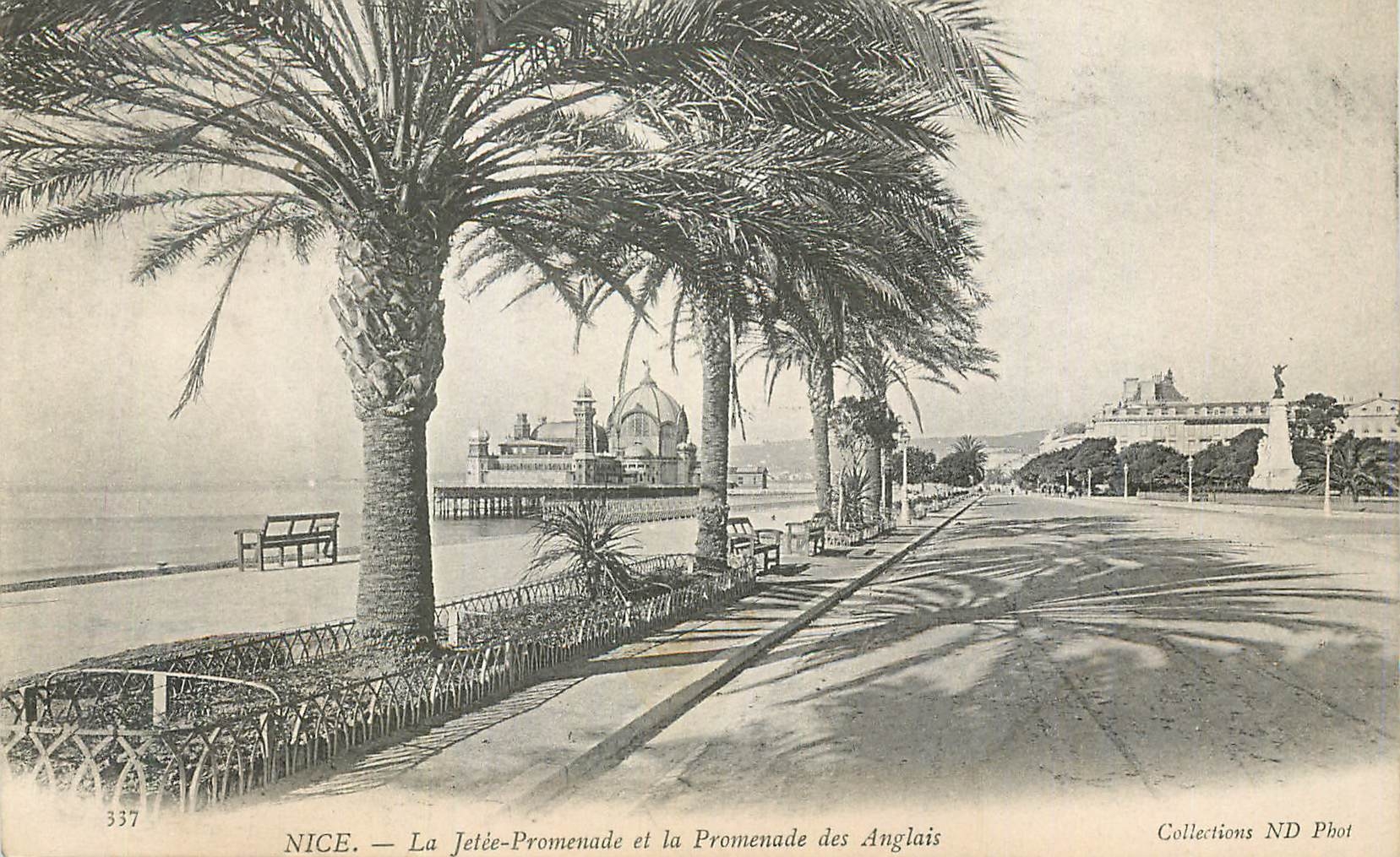 CPA Nice La Jetee Promenade et la Promenade des Anglais