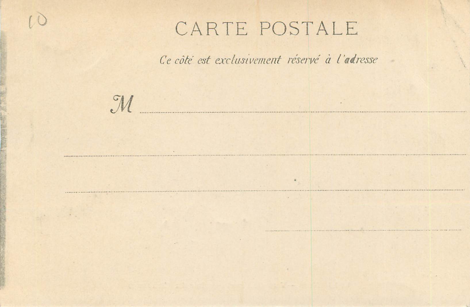 CPA Nice Vue Generale (Prise du Chateau) — Rückseite