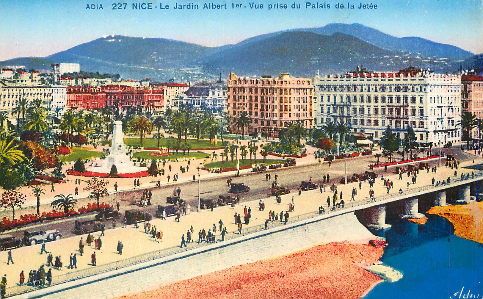 CPA Nice Le Jardin Albert Ier Vue Prise du Palais de la Jetee