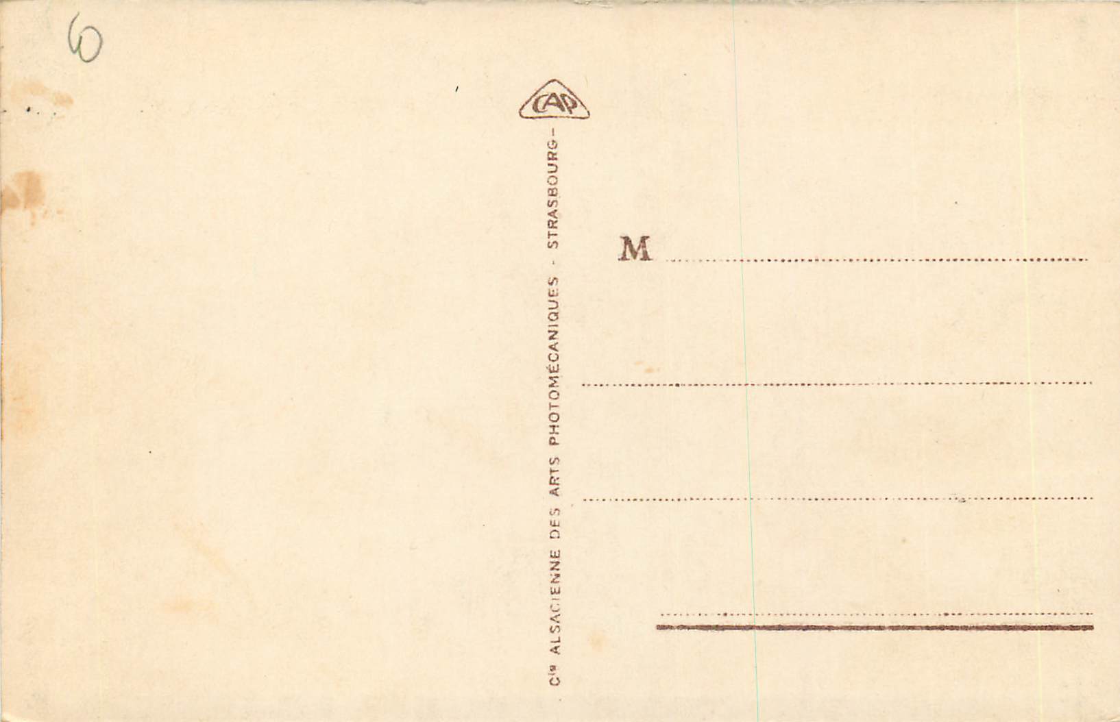 CPA Nice Le Monastere de Cimiez — Rückseite