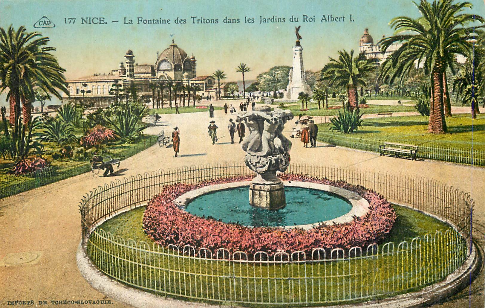 CPA Nice Fontaine des Tritons dans les Jardins du Roi Albert Ier