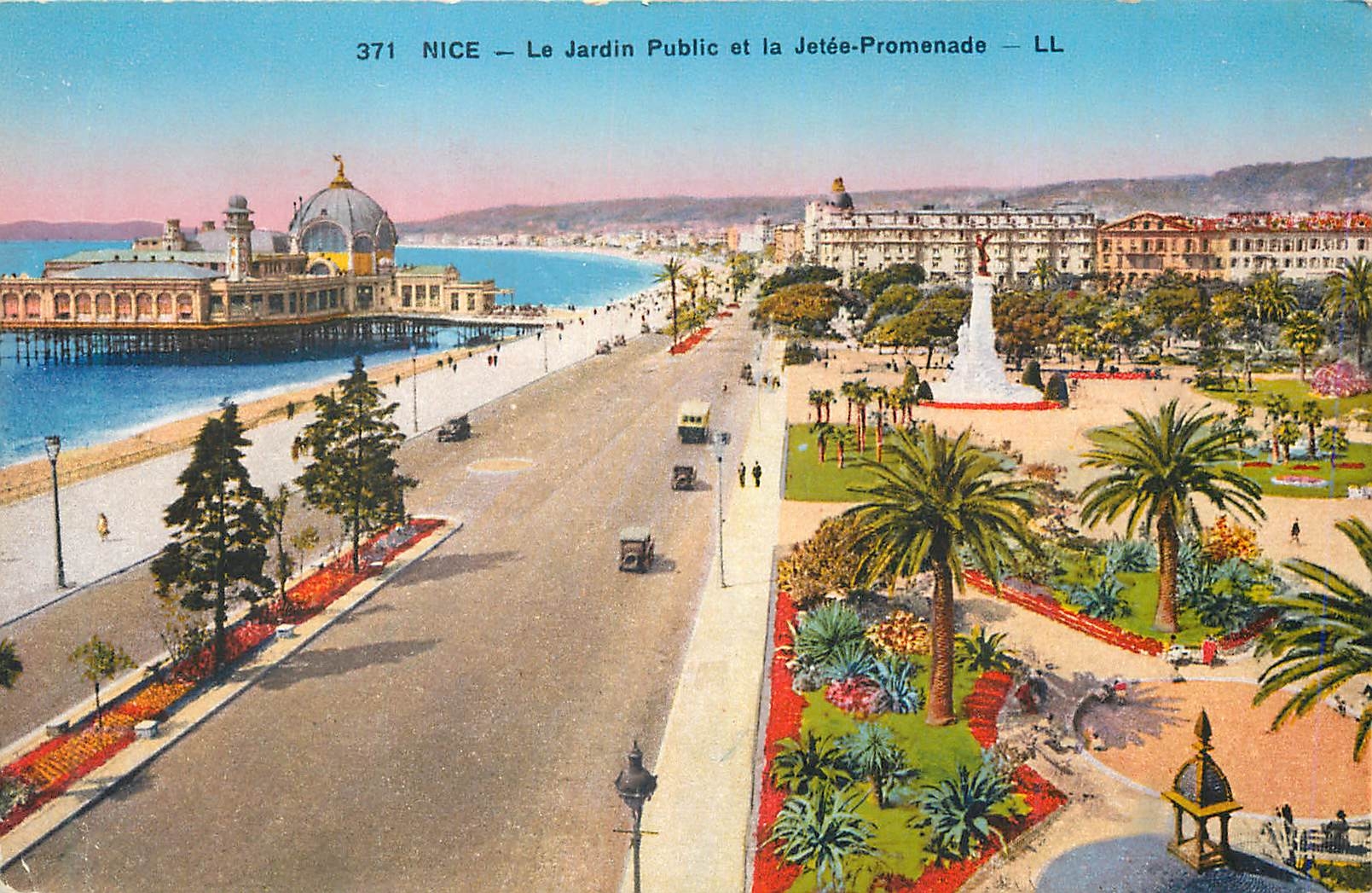 CPA Nice Le Jardin Public et la Jetee Promenade