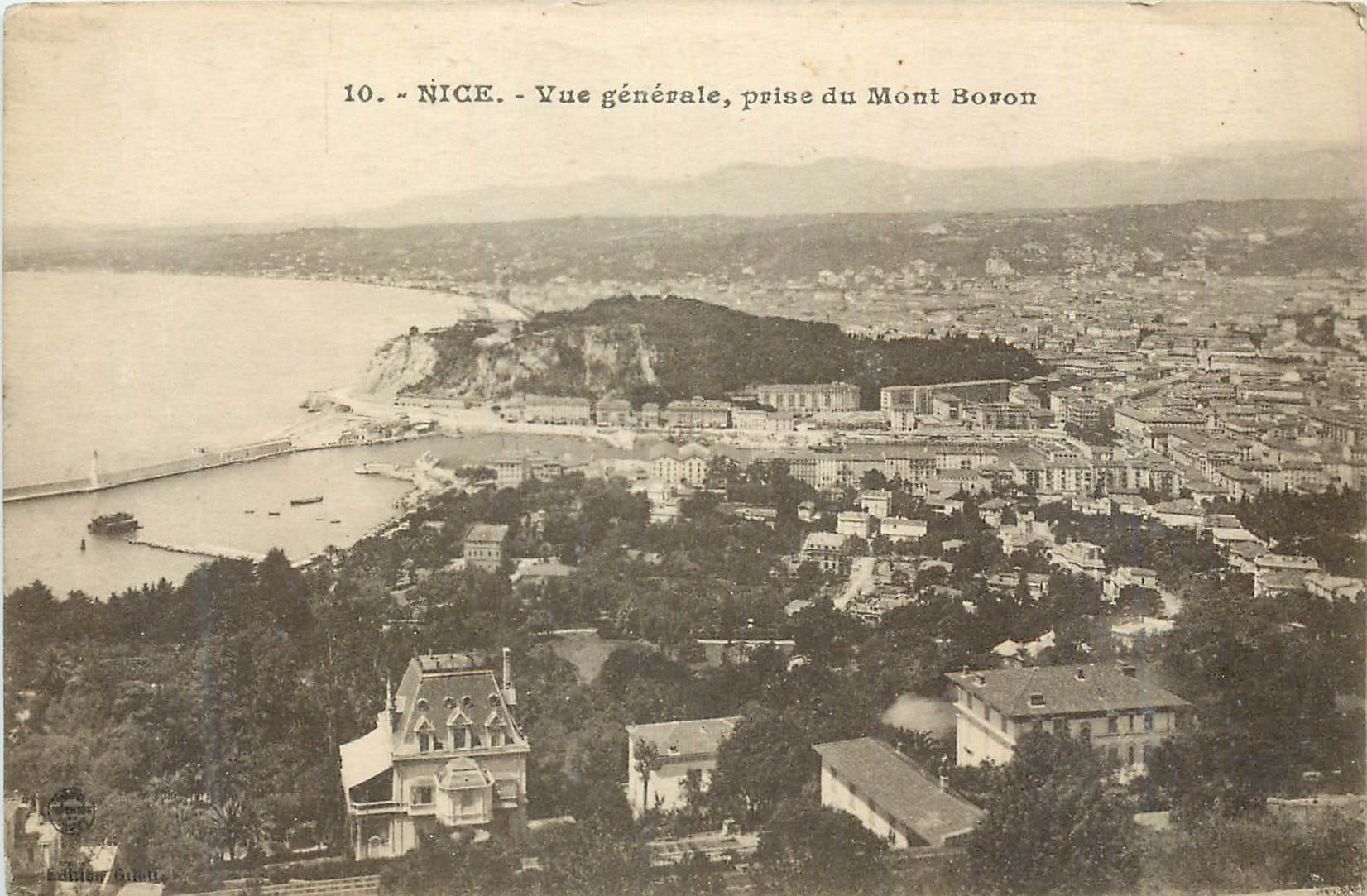 CPA Nice Vue Generale Prise du Mont Boron