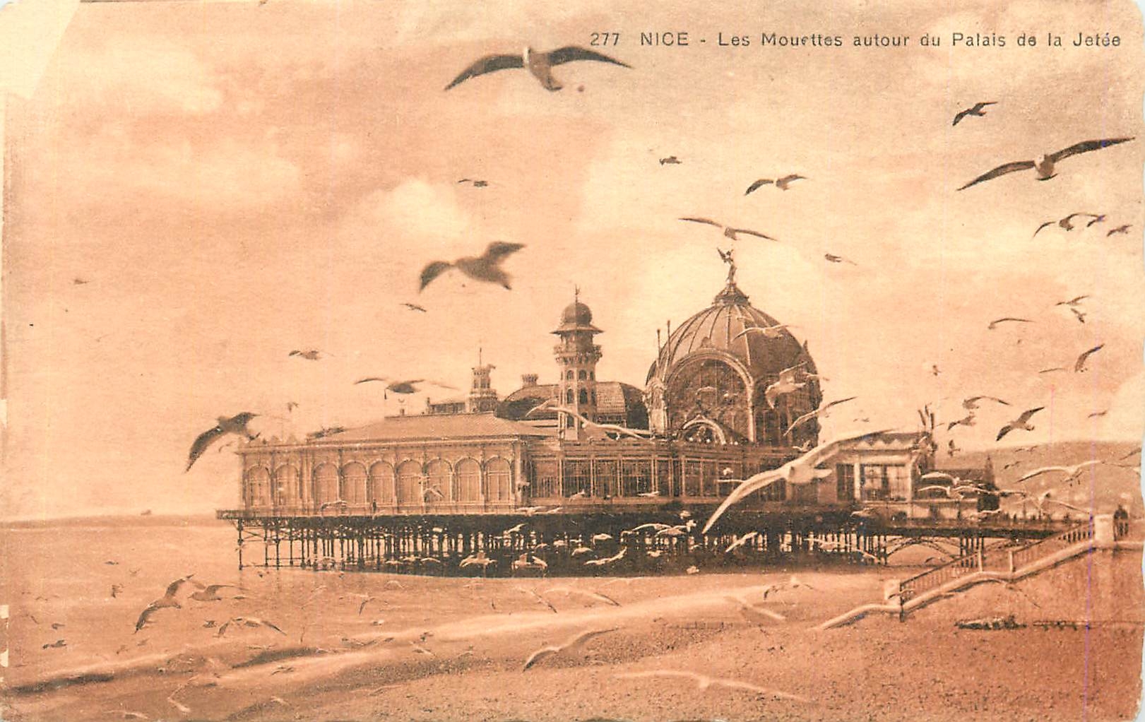 CPA Nice Les Mourttes autour du Palais de la Jetee