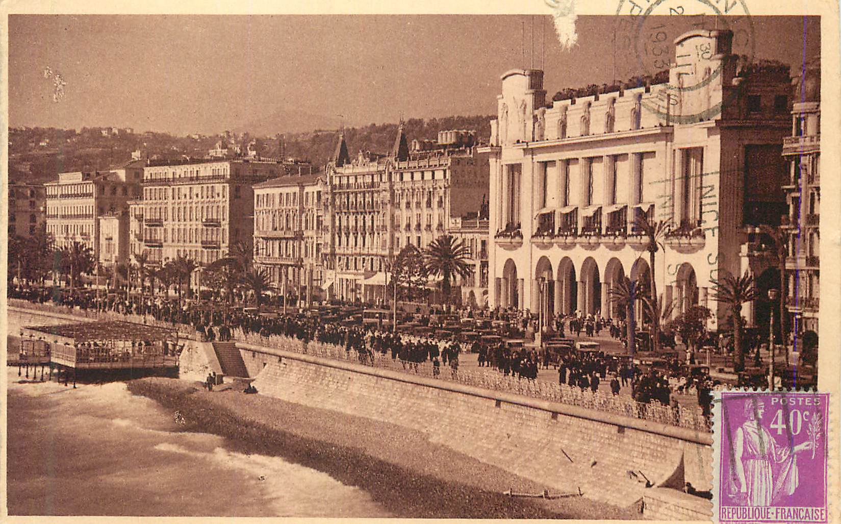 CPA La Douce de France Cote d'Azur Nice Promenade des Anglais