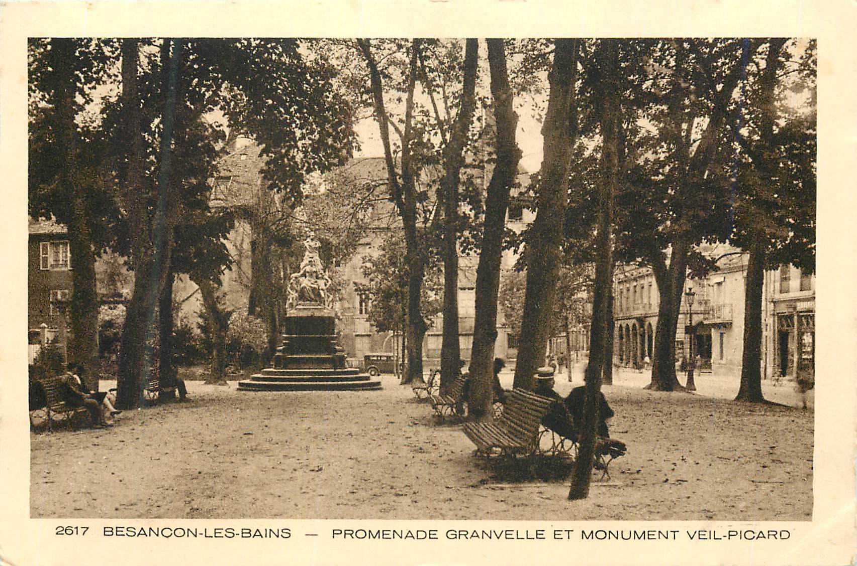 Besançon-les-Bains — Promenade Granvelle et Monument Veil-Picard — n° 2617