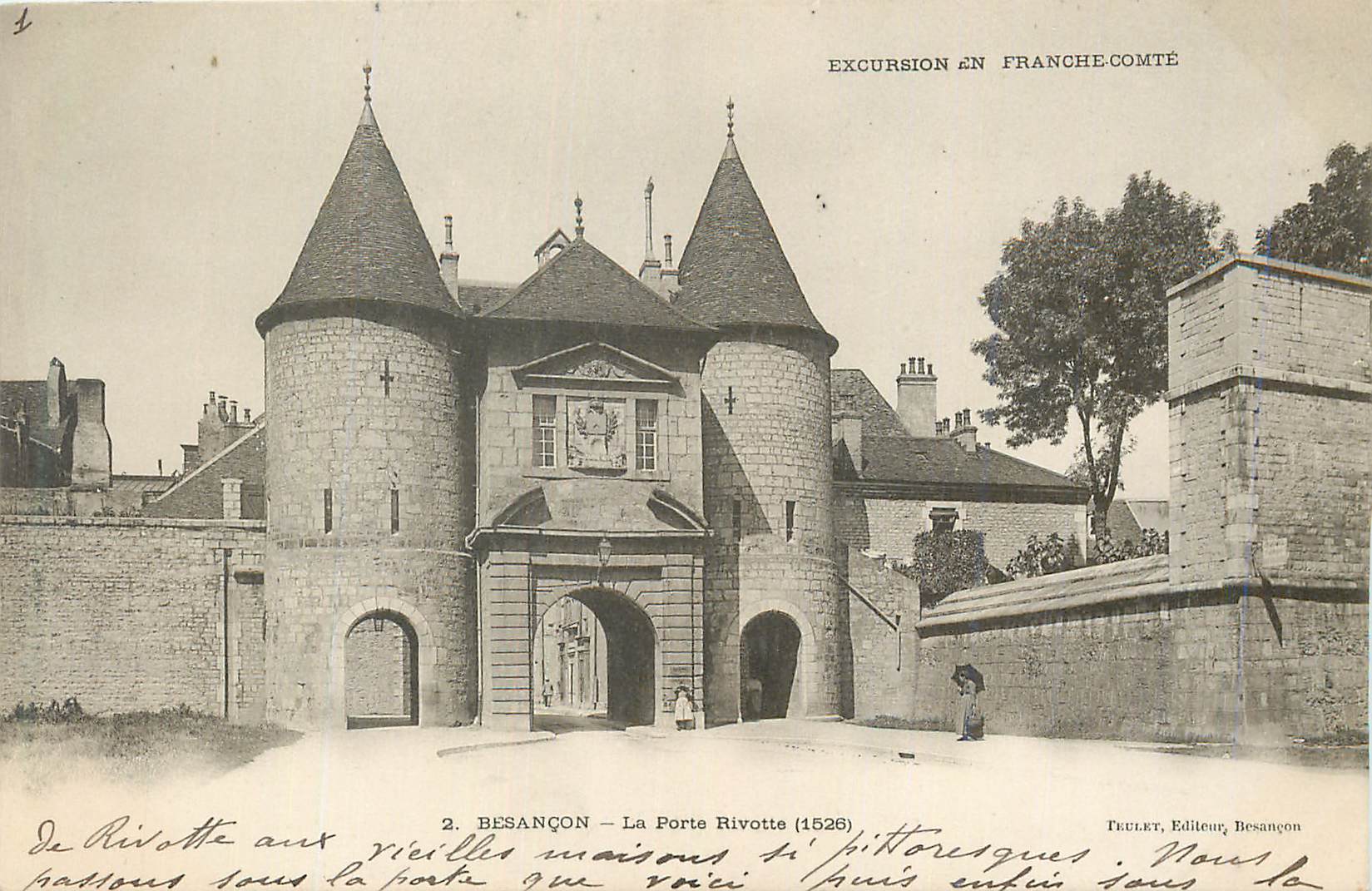 CPA Excursion en Franche-Compte Besancon La Porte Rivotte (1526)