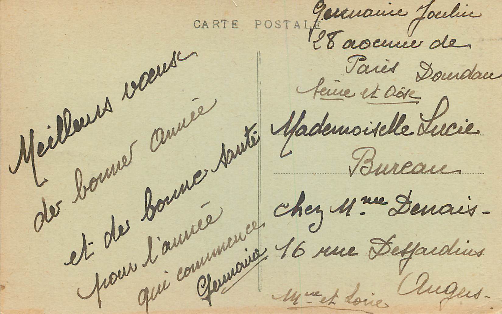 CPA Dourdan (S et O) Eglise St Germain (XIIe et XIIIe Siecles) — Rückseite