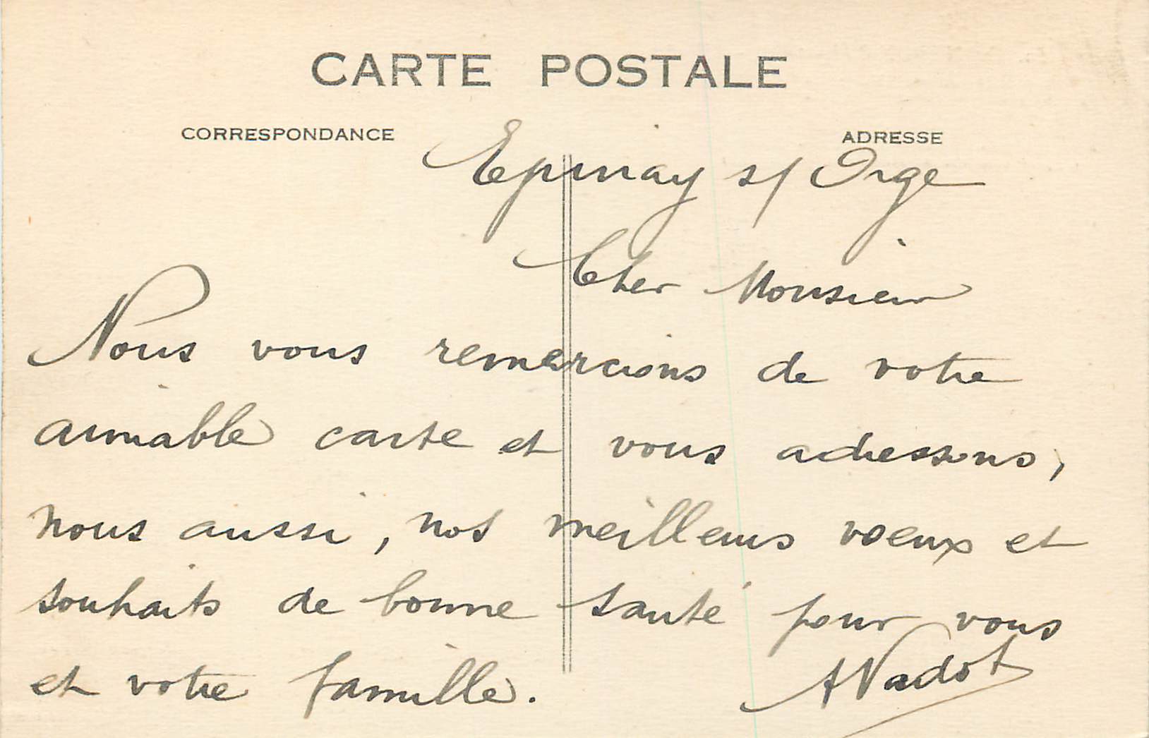 CPA Longpont (S et O) L'Eglise — Rückseite