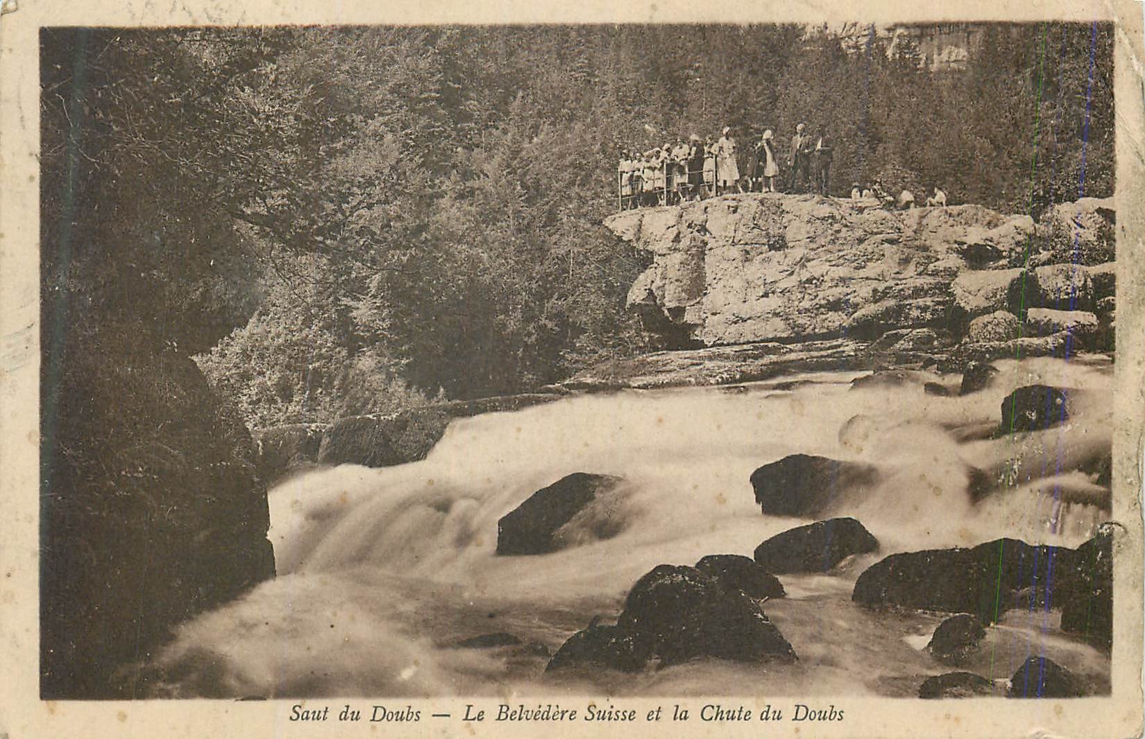 Saut du Doubs — Le Belvédère Suisse et la Chute du Doubs — Édit. et Chloé Karrer, Dole