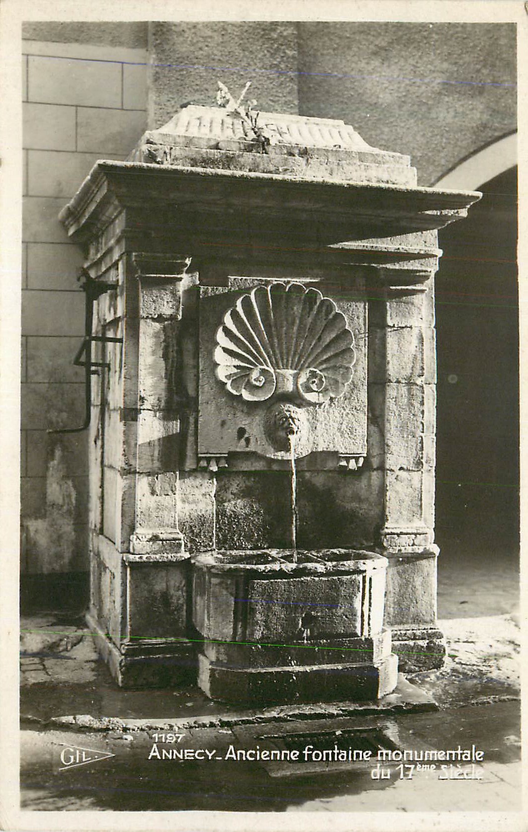 Annonce fontaine monumentale — Annecy — éditeur GIL n°1197