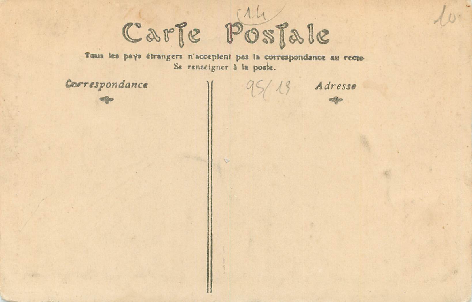 CPA Pont L'Eveque La Sous Prefecture Ancien Hotel de Brilly — Rückseite