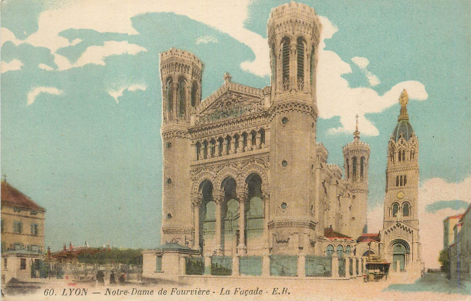 CPA Lyon N D de Fourviere La Facade