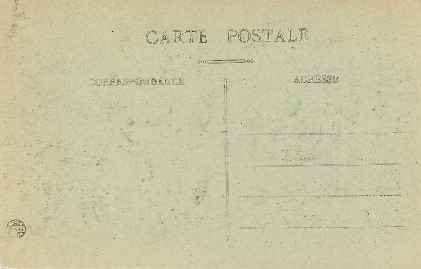CPA Lyon Place des Jacobins et Rue Centrale Tramway — Rückseite