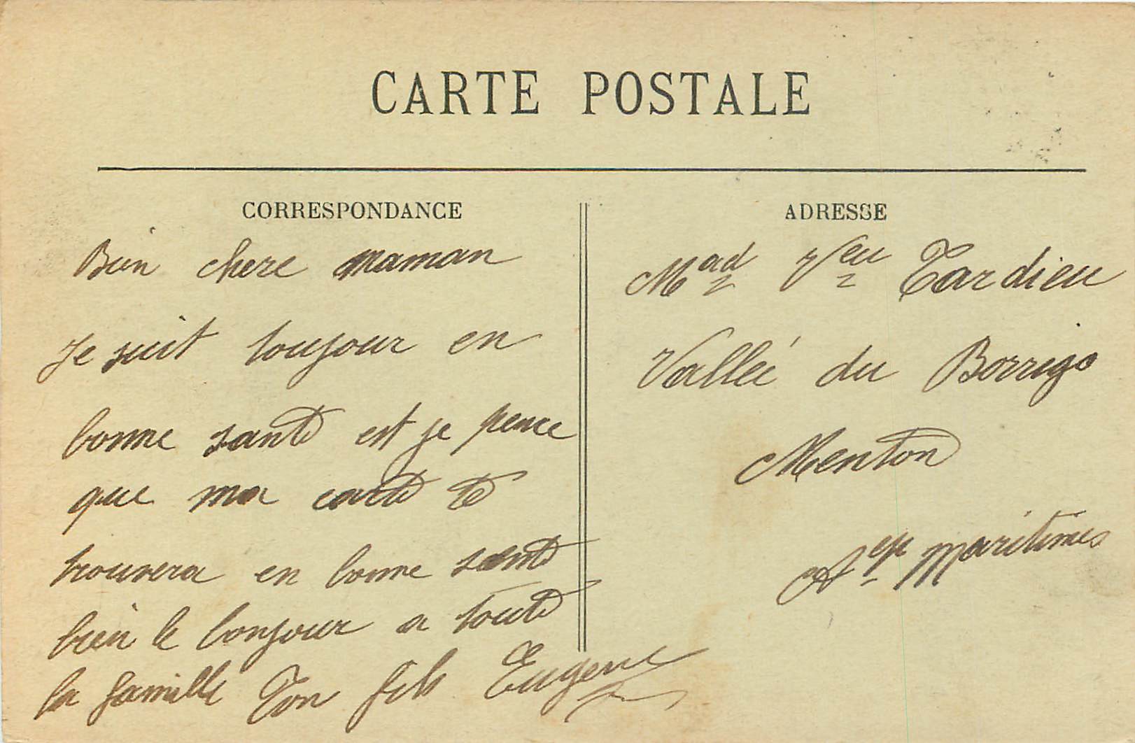 CPA Lyon Pont du Midi sur le Rhone Tramway — Rückseite