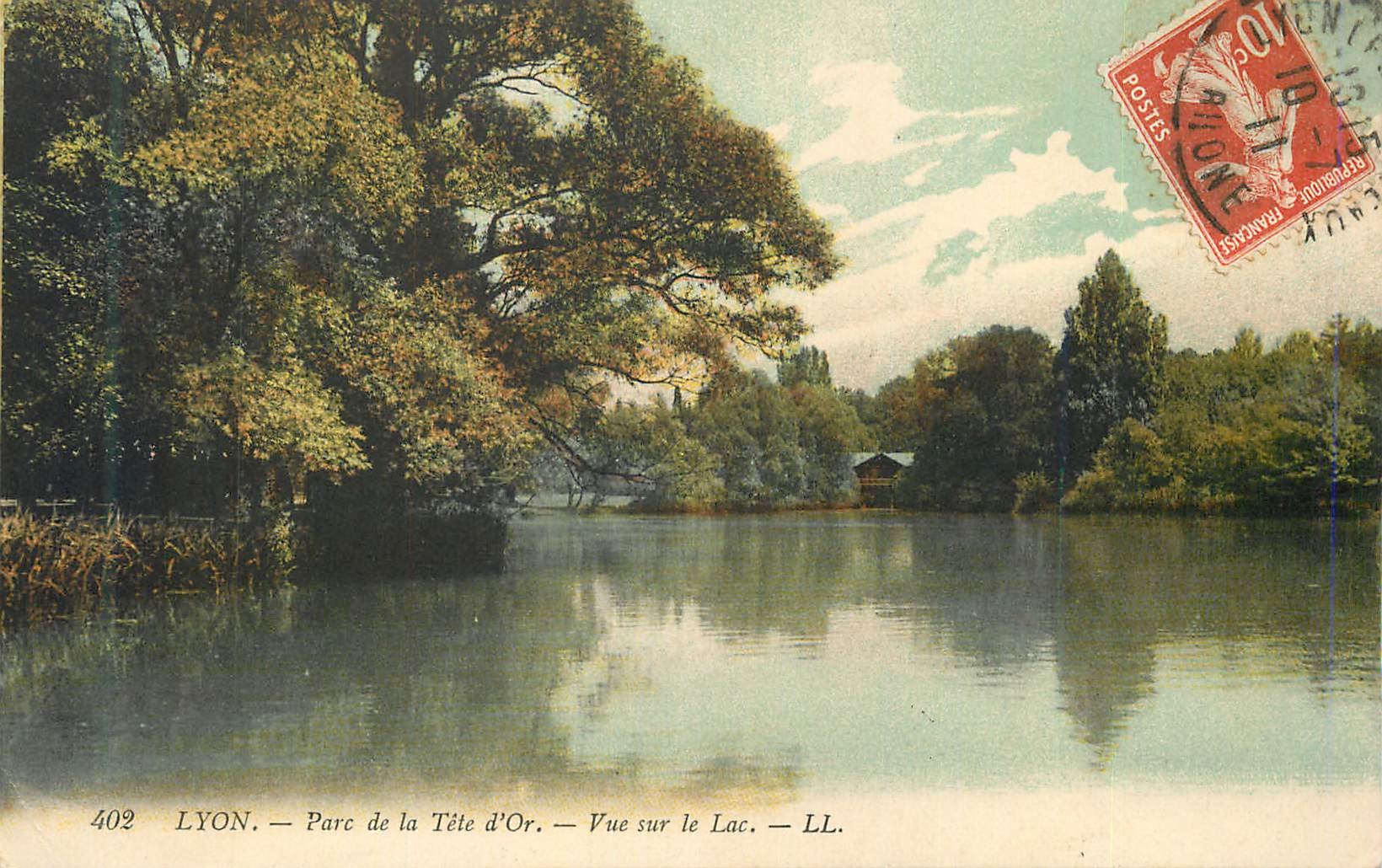 LYON — Parc de la Tête d'Or — Vue sur le Lac — LL. — N° 402